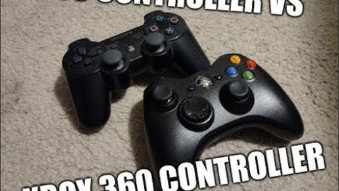 Xbox 360 Controller Vs. PS3 Controller