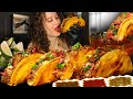 JUICIEST BIRRIA QUESO TACOS AND CONSOME MEXICAN TACO MUKBANG | CRUNCHY EATING SOUNDS | ASMR FOOD