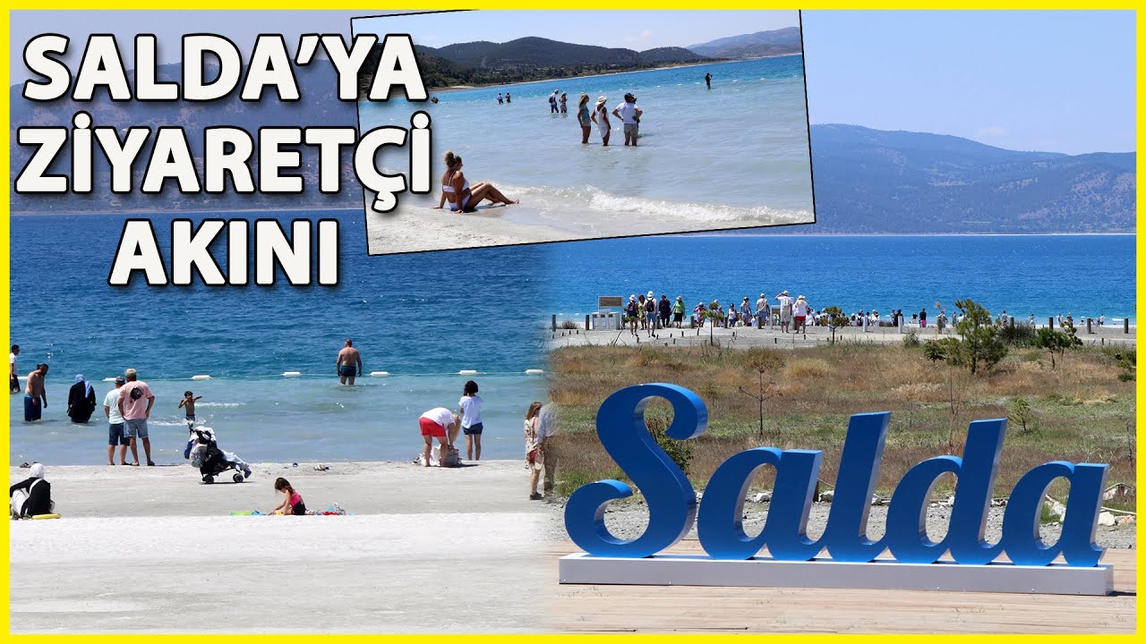 Salda Gölü'nde Yoğun Ziyaretçi Trafiği