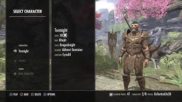 Elder Scrolls Online: Episode 1 Character Creation