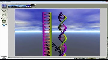 Wings 3D, UV Mapper Classic and Bryce - colouring both sides of the helix - by David Brinnen.