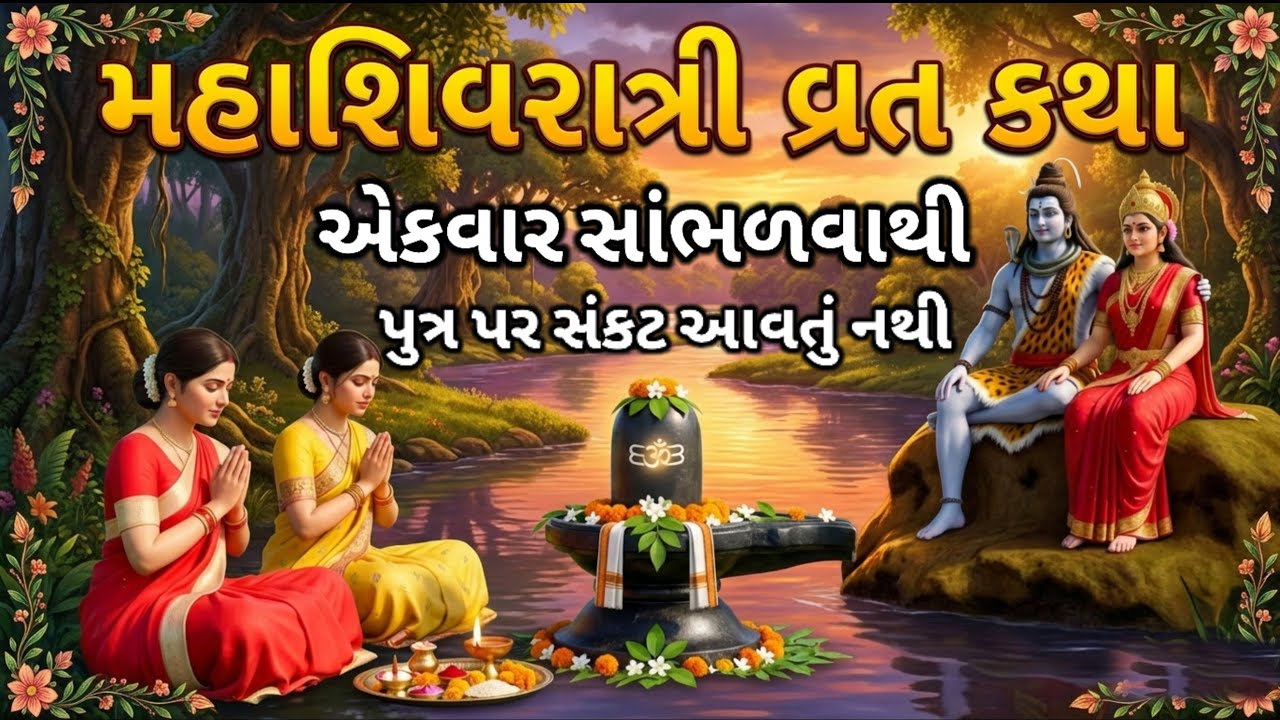 મહાશિવરાત્રીની કથા | એકવાર સાંભળવાથી પુત્ર પર સંકટ આવતું નથી | mahashivratri Katha | 