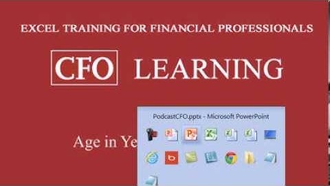 CFO Learning Pro - Excel Edition "Calculate Ages" - Issue 105