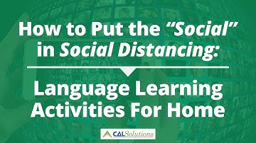 9 Ways to Put “Social” in #SocialDistancing: Language Learning Activities at Home #LanguageApplied