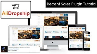 Alidropship Recent Sales Pop-Up Add-On Tutorial Review