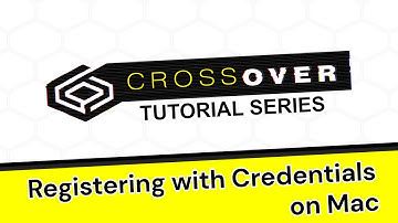 Register CrossOver with Your Username and Password