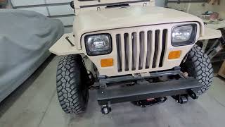 1994 Jeep Wrangler YJ makeover D.I.Y. flat fender