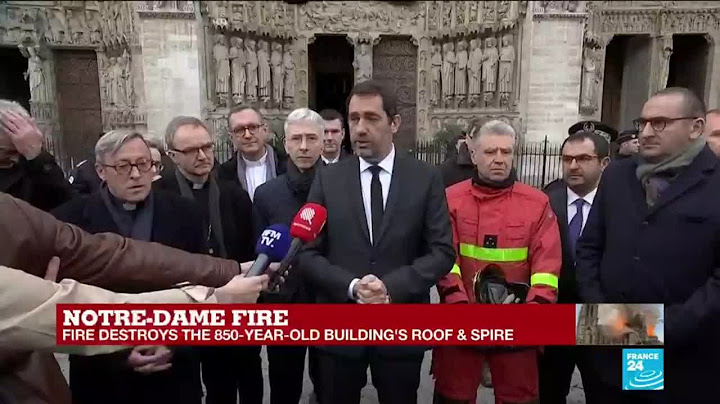 Replay: Interior minister Christophe Castaner speaks from Notre-Dame