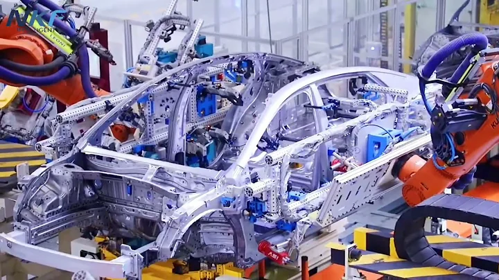 Automated production line of BIW, equipped with our rails, fixtures, safety fences, positioners etc.