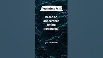 Why We Judge Others Based on Appearance | #shorts #youtube #psychologyfact