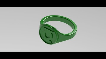 SolidWorks Green Lantern Ring