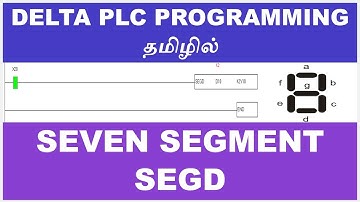 25 Delta PLC Programming in Tamil | Seven Segment Display SEGD Instruction Explained