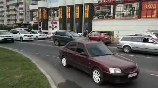 В Анапе в жару в пробке застрял фургон с живой рыбой (перекрёсток Северная-Крестьянская)