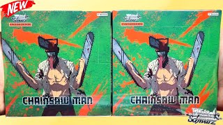 I OPENED TWO OF THE NEW CHAINSAW MAN BOOSTER BOXES FROM WEISS SCHWARZ!!