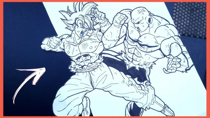 Drawing Goku Instinto Superior vs Jiren - Sketch Draw #1