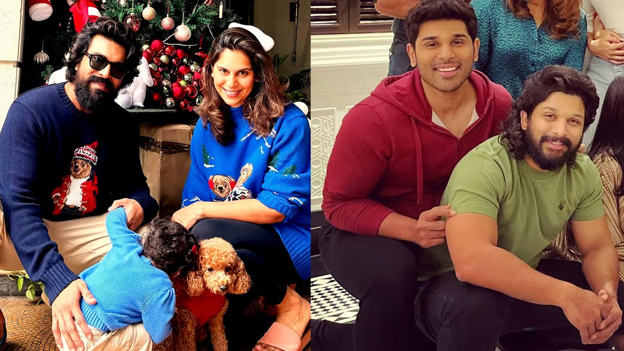 Allu Arjun Family and Chiranjeevi Family | Christmas Celebrations | Ram Charan