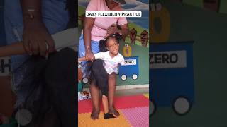 "Watch Nadia Improve Her Flexibility Every Day #FlexibleNadia#everyone#Stretching #FlexibilityGoals