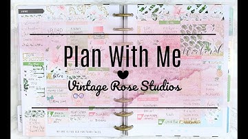 PWM Vintage Rose Studios // white space plan with me