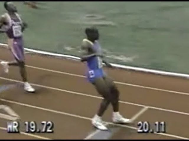 Mike  Marsh  vs  Frank  Frederics  200m  New  York  Games  1992.