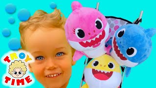 Baby Shark Brush Your Teeth | Troy Time Nursery Rhymes &amp; Kids Songs