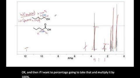 Calculating Percent Composition from 1H NMR