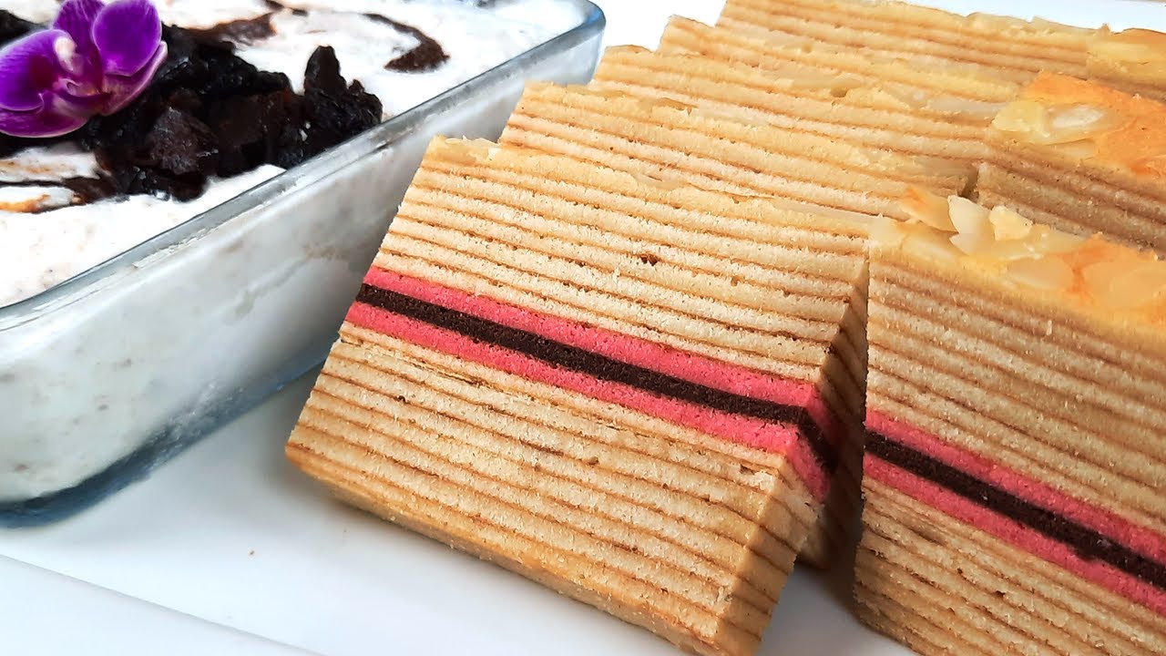 Потрясающий Куех Ляпис - Индонезийский 19-слойный торт