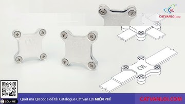 🌐 Kẹp băng nhôm thoát sét 4 ngã 3x25mm dạng bướm (Aluminium Square Tape Clamp) tiếp địa chống sét ✅