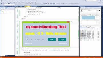 Visual Studio 2015 POS Project V.2 Blinking Text and Scrolling Text (Demo by iBasskung)