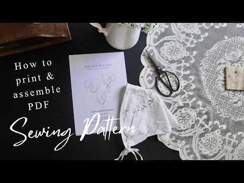 How to Print & Assemble PDF Sewing Patterns