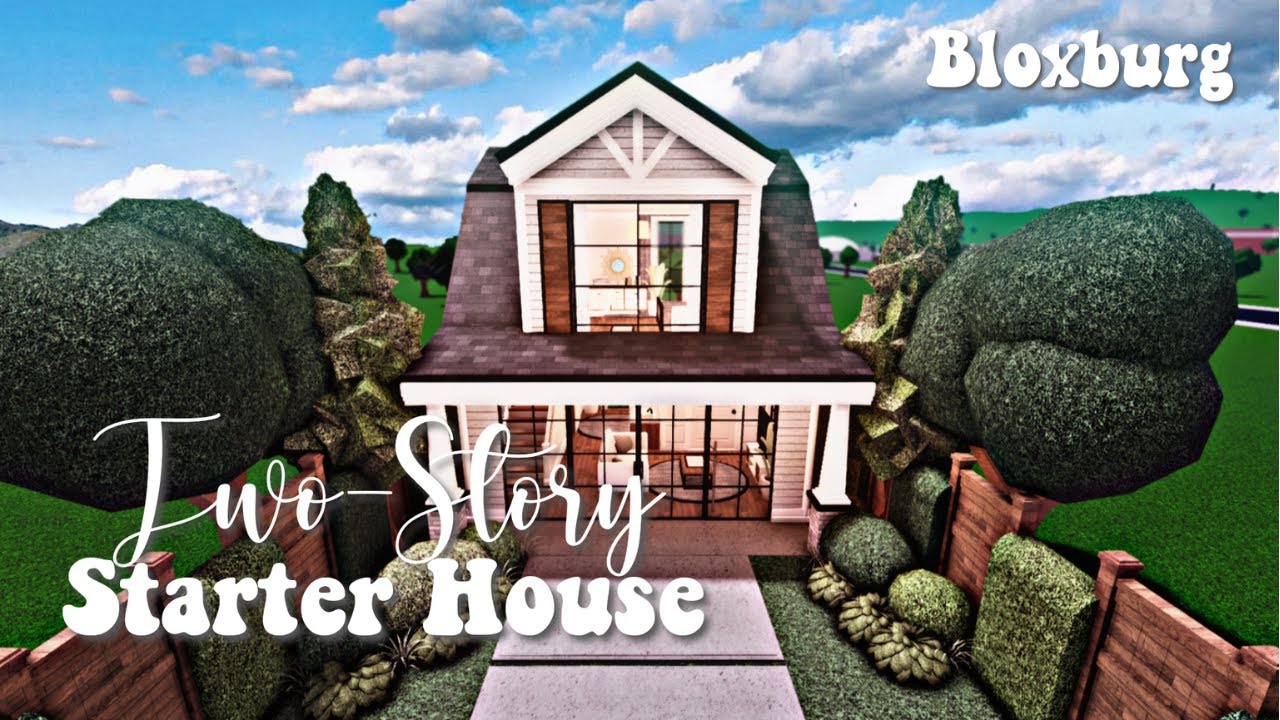 Roblox Bloxburg - Two-Story Starter House - Minami Oroi - YouTube