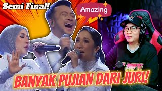 MENDUA - REMBULAN \u0026 BEAUTIFUL - SEMI FINAL Gegar Vaganza 12 Plus Komen Juri #indoreact