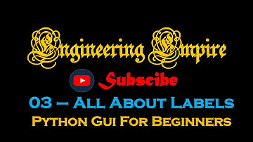 03- Labels- Python-GUI-Tkinter for Beginners