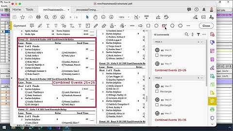 HOWTO: Combine events & import times (Meet Manager 7.0)