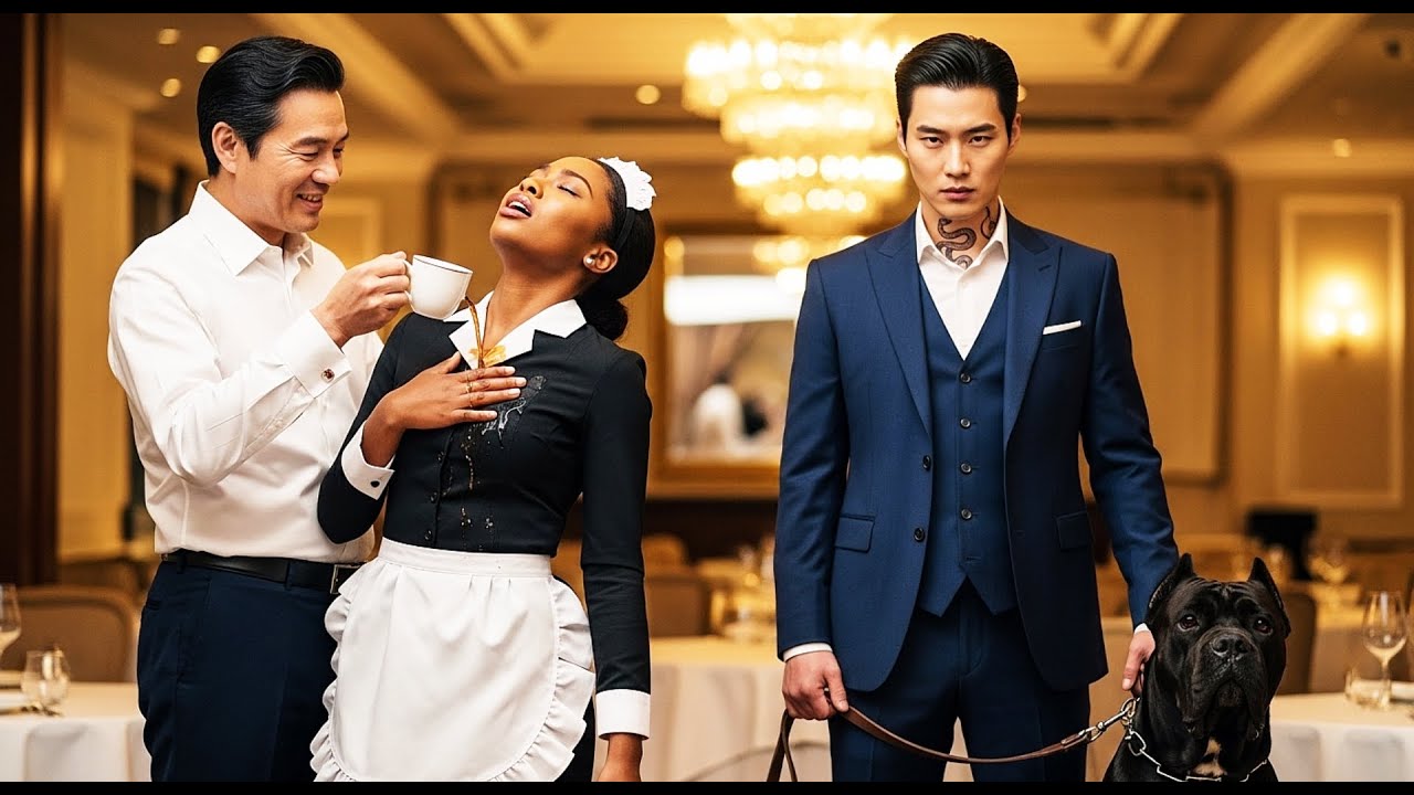 The Senator's Son Poured Hot Coffee On The Black Maid-He Didn't See The Korean Mafia Boss Behind Him