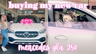 BUYING MY NEW CAR VLOG! 2023 Mercedes GLA 250 4MATIC by Allie Merwin 1,398 views 12 days ago 7 minutes, 48 seconds