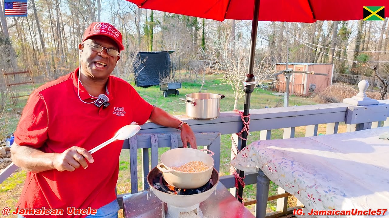 «Приготовление кукурузы по-африкански / Ашам: обжаривание и измельчение кукурузы по-африкански».