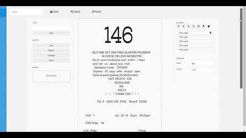 McDonalds Receipt template - Make a custom receipt using expenseFAST