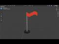 Making a flag in Blender!