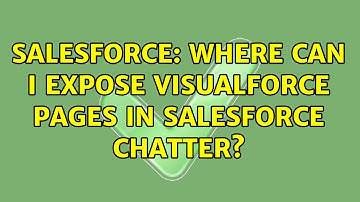 Salesforce: Where can I expose Visualforce Pages in Salesforce Chatter? (2 Solutions!!)