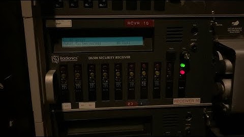 Radionics 6500 receiver overview and programming