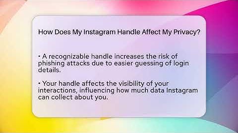 How Does My Instagram Handle Affect My Privacy? - Everyday-Networking