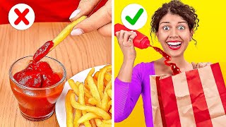 ZEKİCE FAST FOOD TÜYOLARI || 123 GO! Tik Tok’ta Bulduğumuz Havalı Yemek Tüyoları