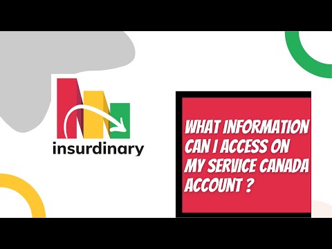 What information can I access on My Service Canada Account?