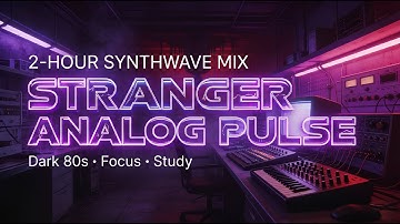 STRANGER ANALOG PULSE — 2-HOUR Dark 80s Synthwave Mix | Deep Focus • Coding • Study