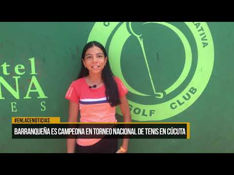 Barranqueña es campeona de Torneo Nacional de Tenis en Cúcuta