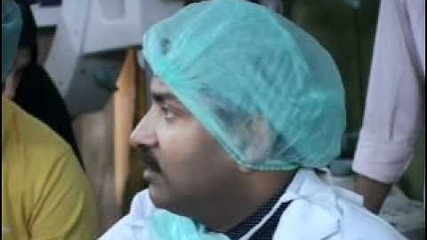 Dr R K Mishra delivering lecture on Laparoscopic Instrument design Part III