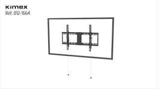 Support mural inclinable pour écran TV 37''-86'', Pliable et Antivol - Réf : 012-1664