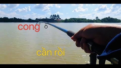 Vandaag vissen op deze rivier en dit strand, elke hengel vangt vis //vissen op de Dong Nai rivier