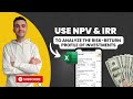 Net Present Value & IRR | How to Calculate in Excel