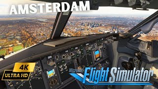 Unbelievable Realism! Experience | Stunning Landing in Amsterdam | PMDG BOEING 737800 | MSFS2020